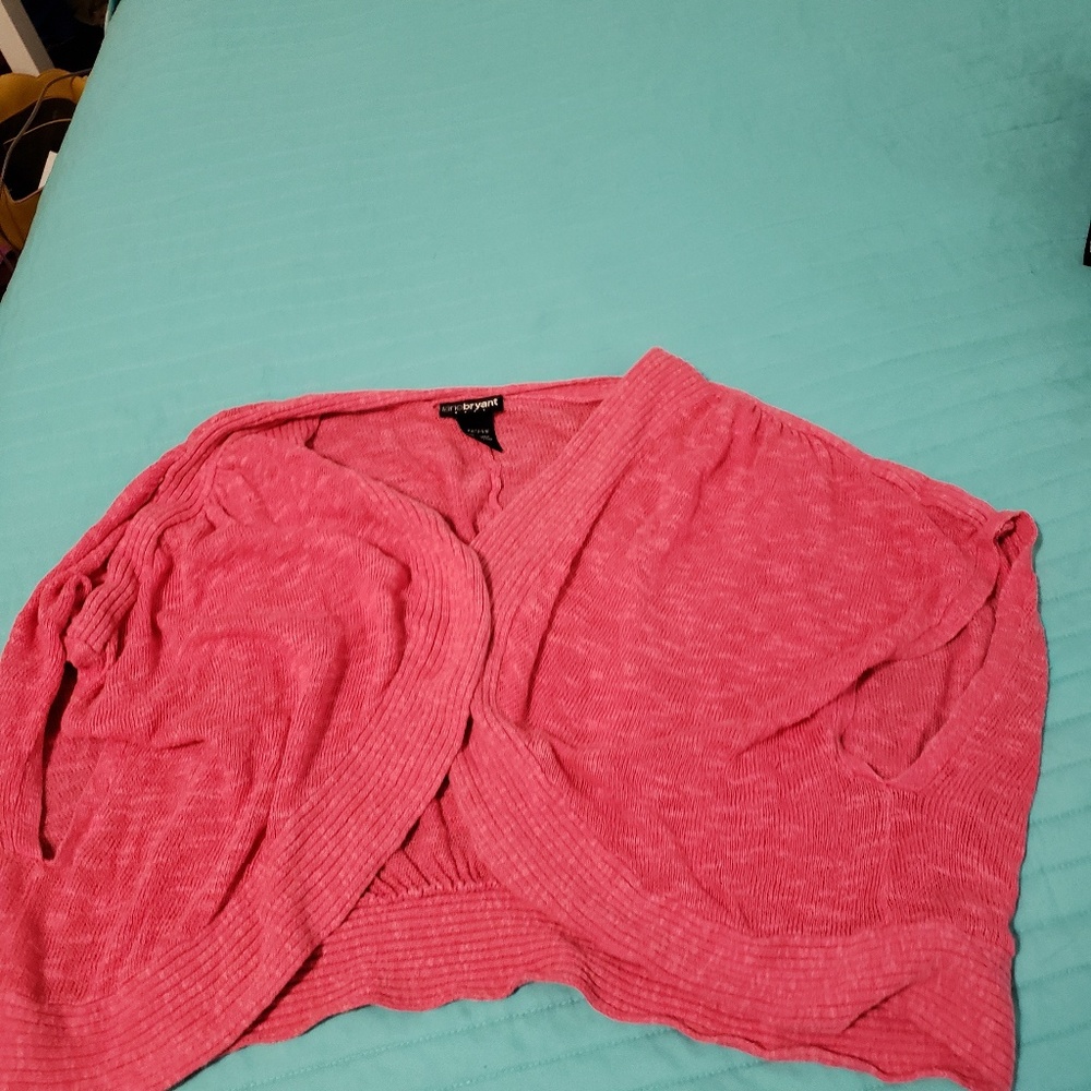 Pink shrug